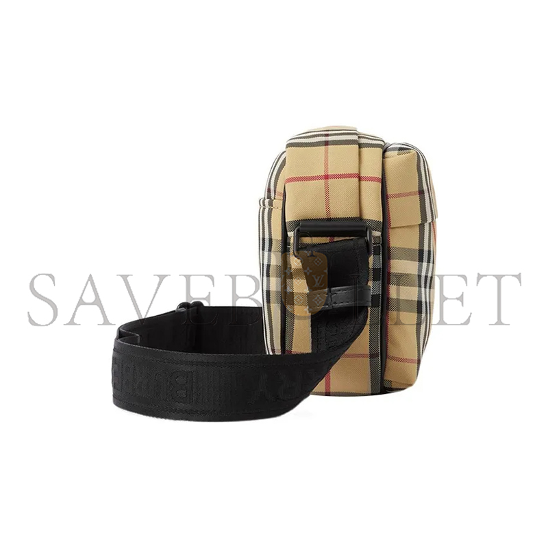 Bv*b*rry paddy vintage-check messenger bag 80697601 (22.5*16*6.5cm)