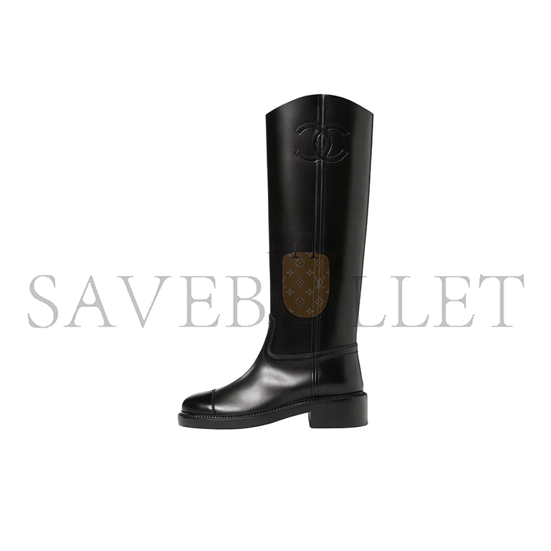 Ch**el 24c leather high boots g45433