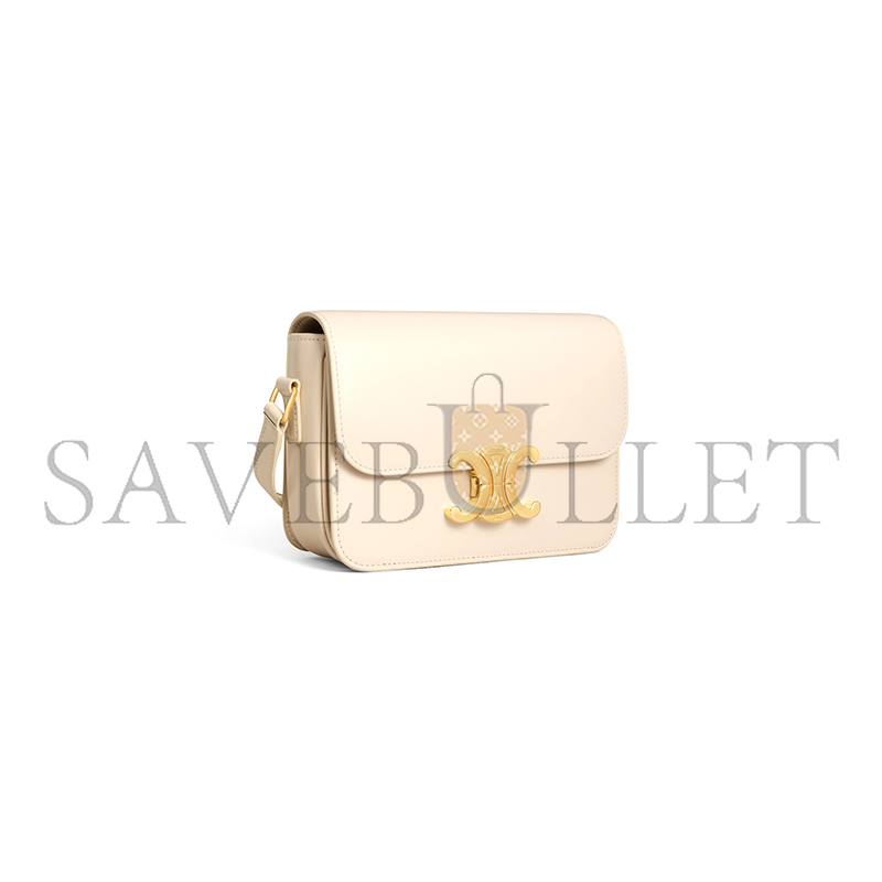 Ce1i*e teen triomphe bag in shiny calfskin 188423bf4.01cr (18.5*13.5*7cm)