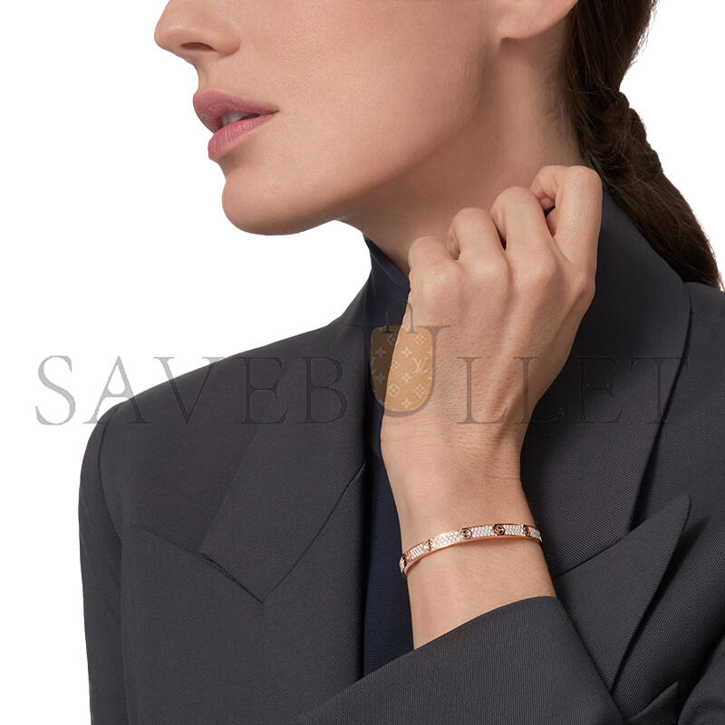 Ca*t1er love bracelet, medium model, paved n6736017