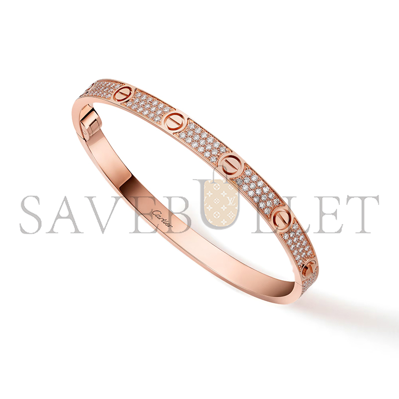 Ca*t1er love bracelet, medium model, paved n6736017