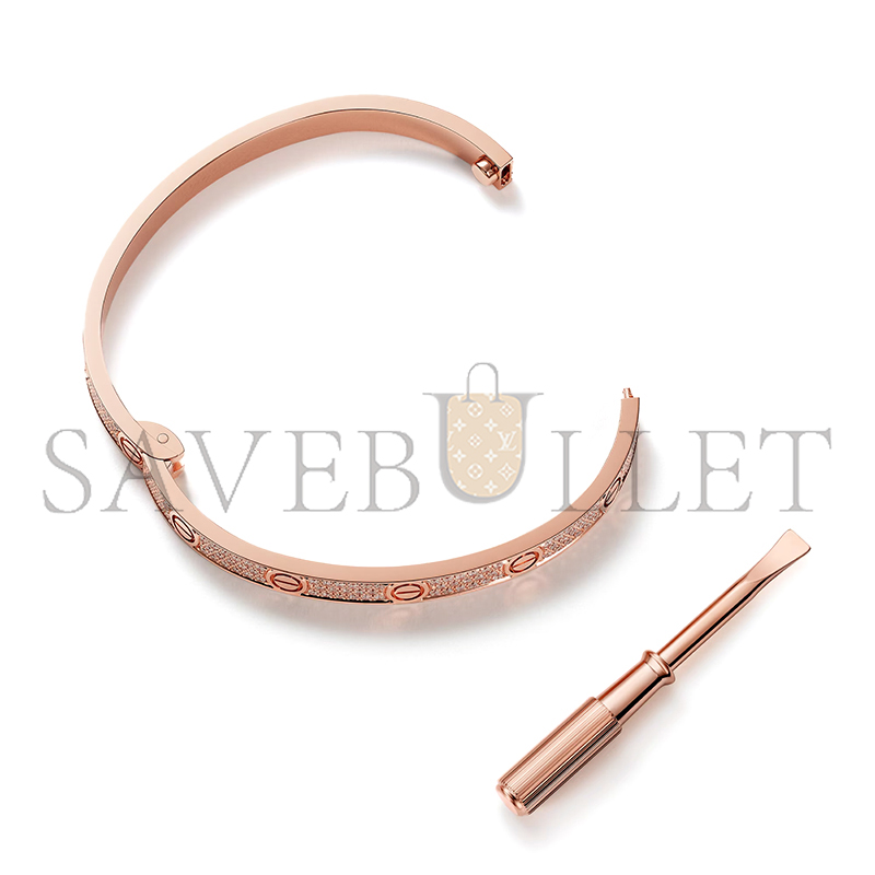 Ca*t1er love bracelet, medium model, paved n6736017