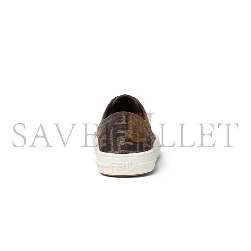 F**di domino ff jacquard fabric low-tops 7e1553ajzxf0r7v