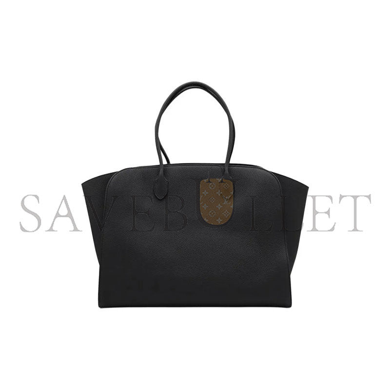 The R0w marlo black grain leather tote bag w1773l133tiys (43*30*23cm)