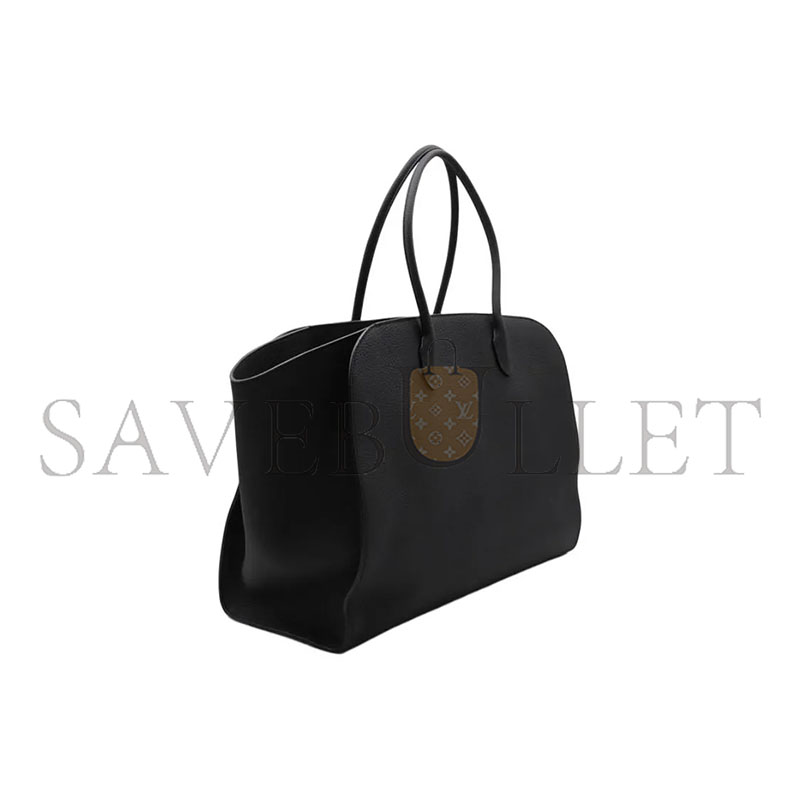 The R0w marlo black grain leather tote bag w1773l133tiys (43*30*23cm)