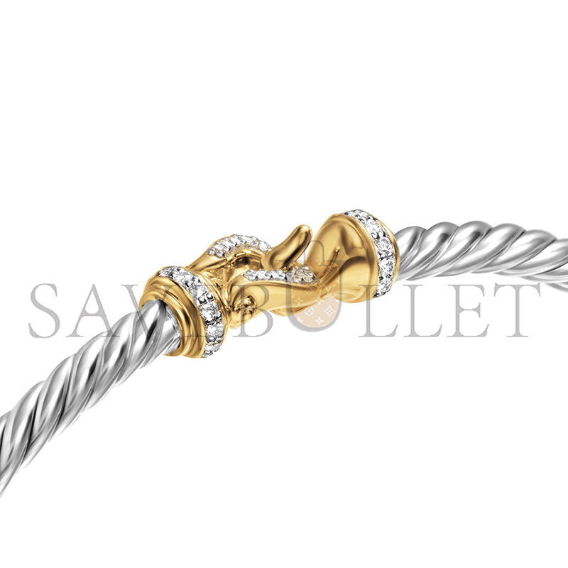 dau1d Yvrm*n buckle classic cable bracelet b16841ds8adi
