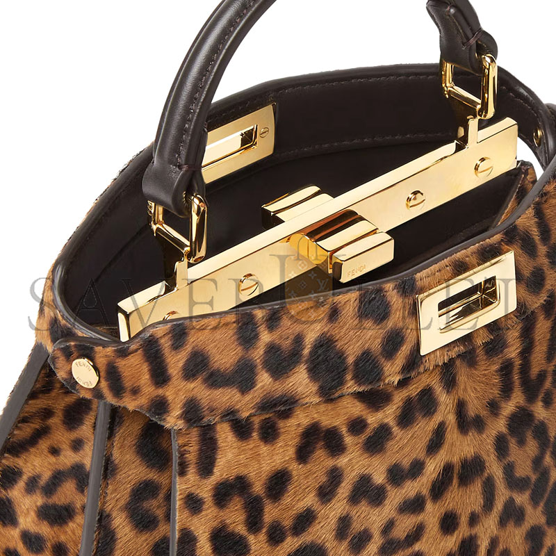 F**di peekaboo iseeu petite printed cavallino calfskin bag 8bn335ayd4f0a6e (20*15.5*11cm)