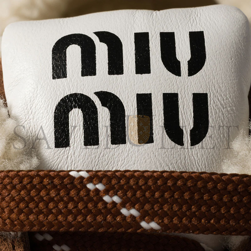 M1v M1v suede and shearling sneakers 5e389e