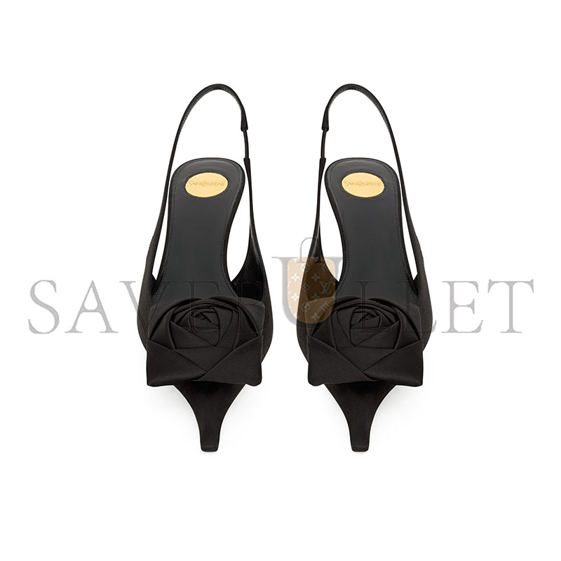 Y51 dakota slingback pumps in satin crepe 8476609qnag1000