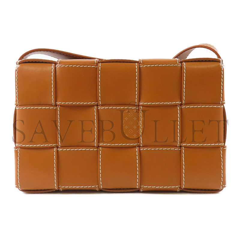 b0tt*ga Ven*ta lambskin leather cassette shoulder bag with silver buckle (23*14*5cm)