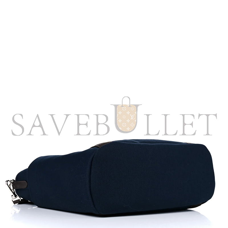 H**me5 toile sac de pansage groom bleu navy feu (38*32*17cm)
