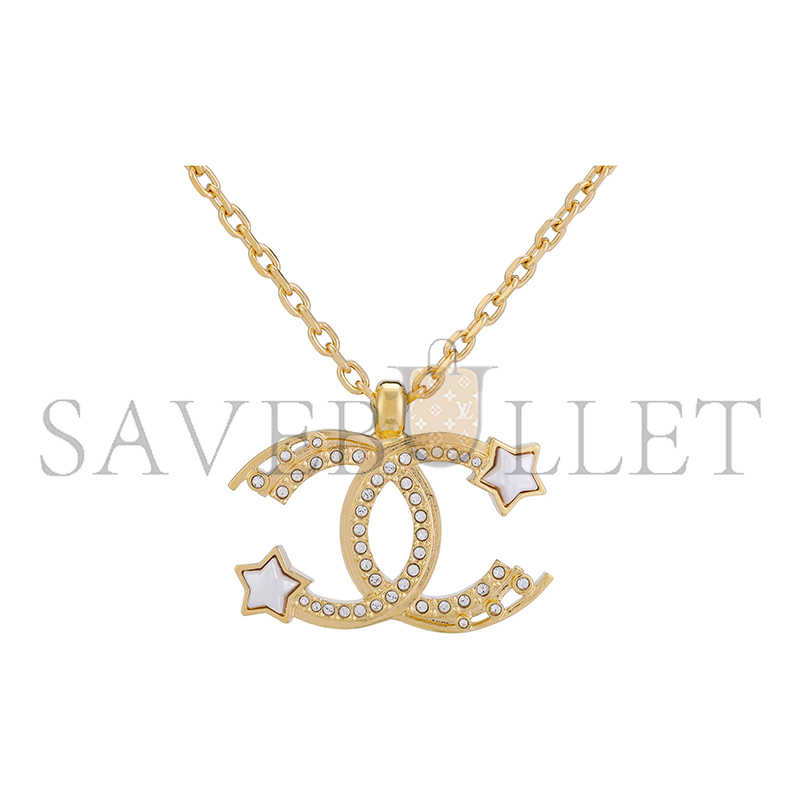 Ch**el double c star necklace abc473