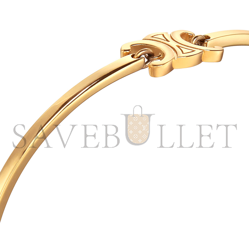Ce1i*e triomphe articulated bracelet in brass with gold finish 46z676bra.35or