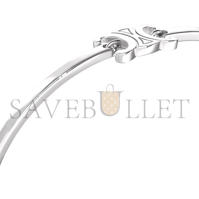 Ce1i*e triomphe articulated bracelet in brass with rhodium finish 46z676bra.36si