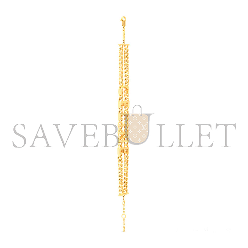 Ce1i*e gourmette gold-plated brass bracelet 460mk6bra.35or