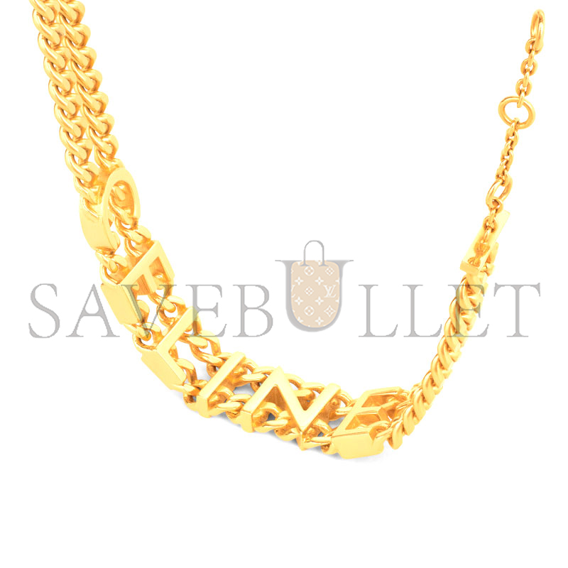 Ce1i*e gourmette gold-plated brass bracelet 460mk6bra.35or