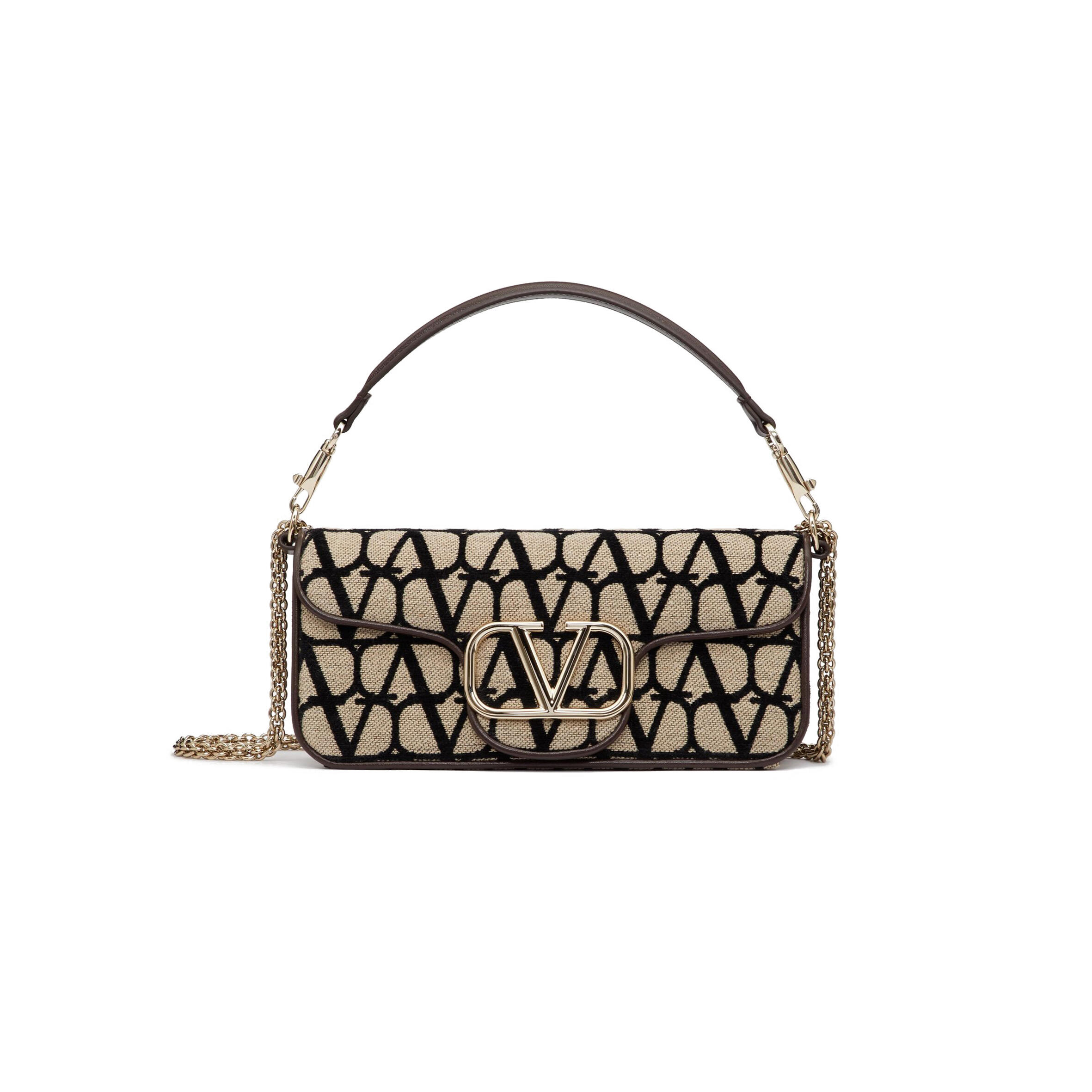 Va1e*ntin0 garavani locÒ toile iconographe shoulder bag 5w2b0l96jsq_6zn (27*13*6cm)