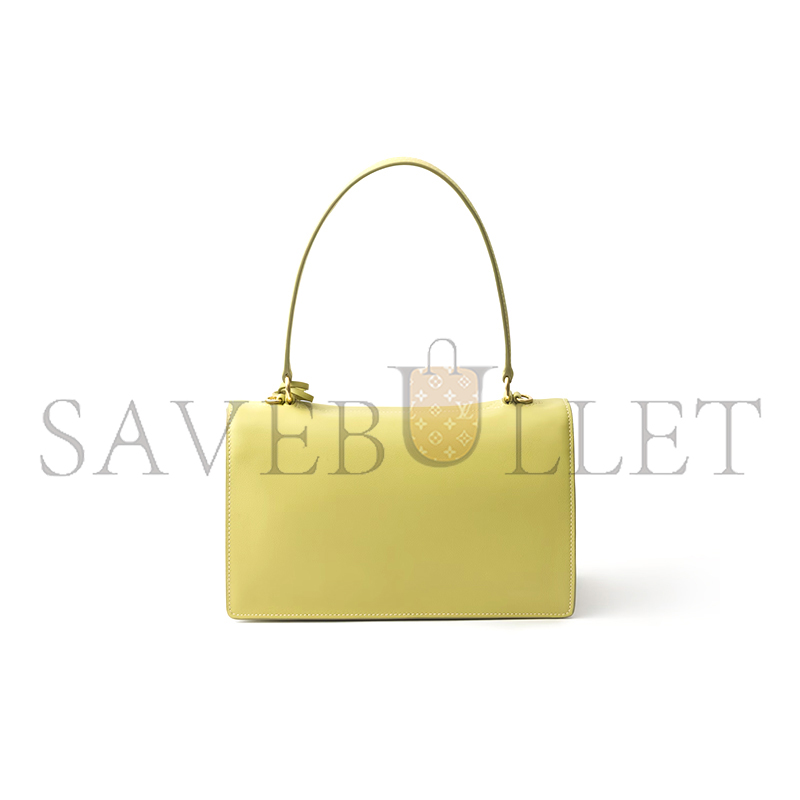 Pra*a soft sound medium leather shoulder bag 1bn023 (28*16*10cm)