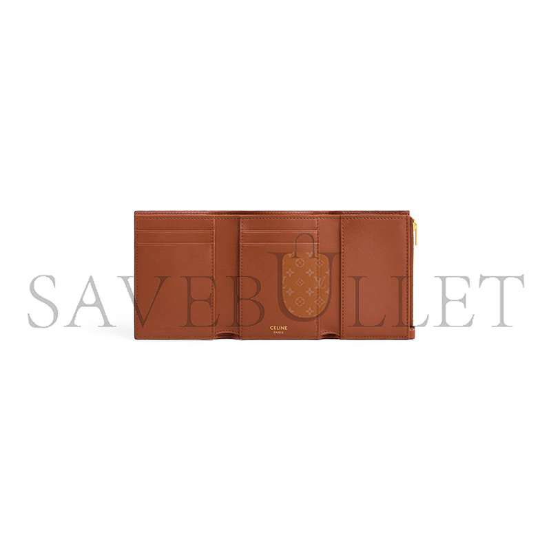 ce1i*e fine strap wallet nino in S*pple grained calfskin 10m963ghh.04lu (10.5*8*2cm)