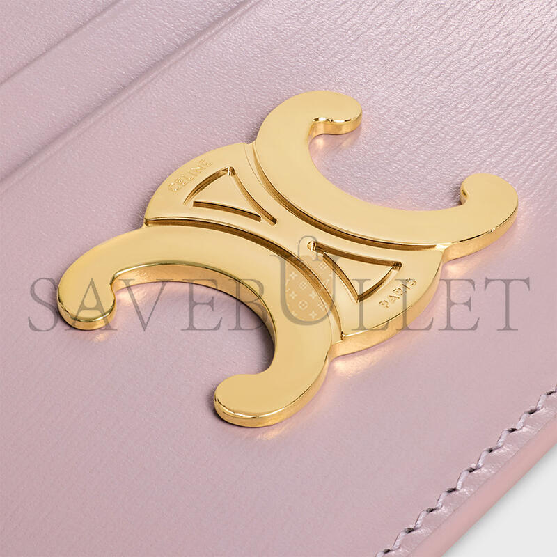 Ce1i*e card holder triomphe in shiny calfskin 10l833dpv.25bd (11*8*0.3cm)