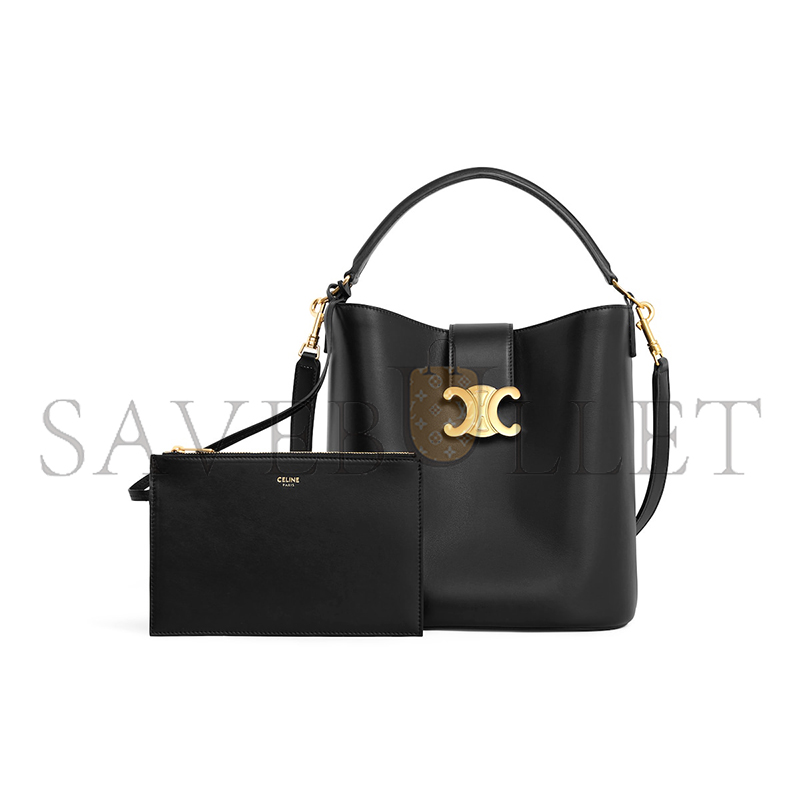 Ce**e medium bucket l0*ise in smooth calfskin 116613fx9.38no (28*24*16cm)