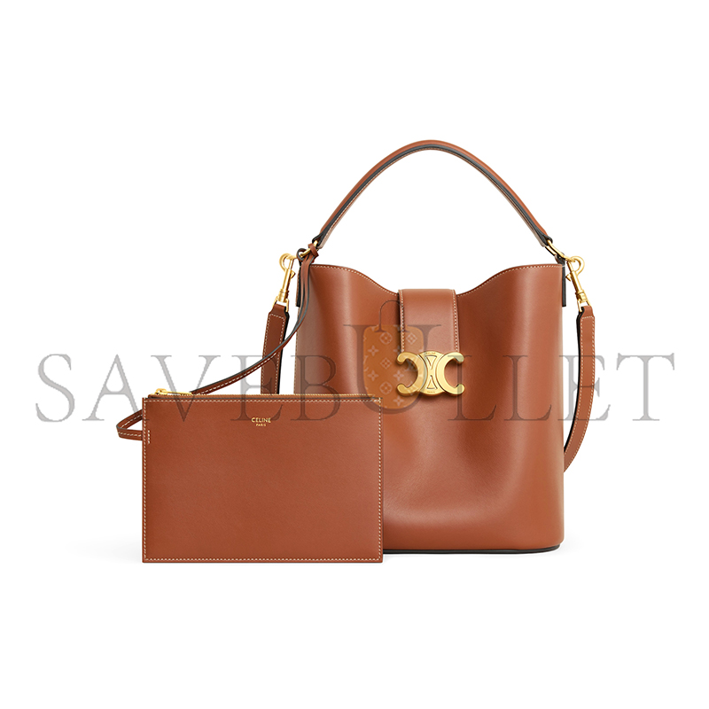 Ce**e medium bucket l0*ise in smooth calfskin 116613fx9.04lu (28*24*16cm)