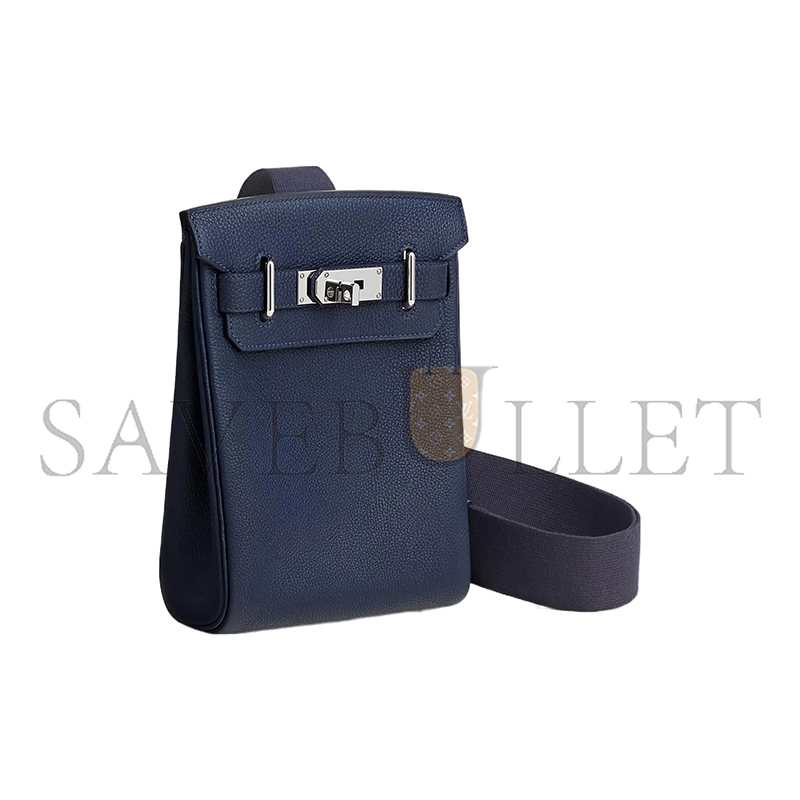 H**me5 hac a dos pm backpack togo leather silver hardware h083589ck2z (28*18*8cm)