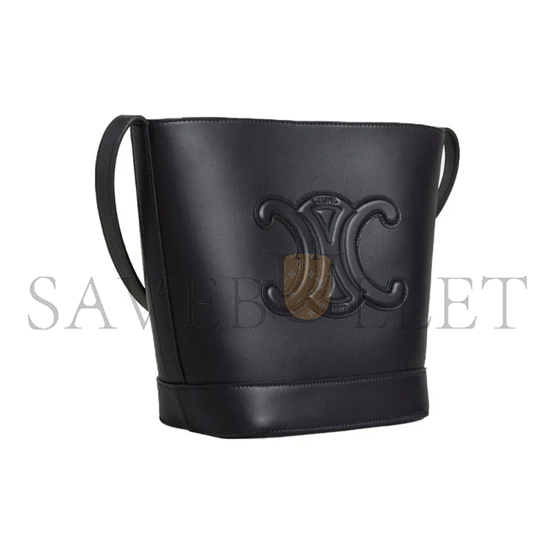 Ce**e small bucket bag in cuir triomphe smooth cowhide 198243du3.38no (22*18*13cm)