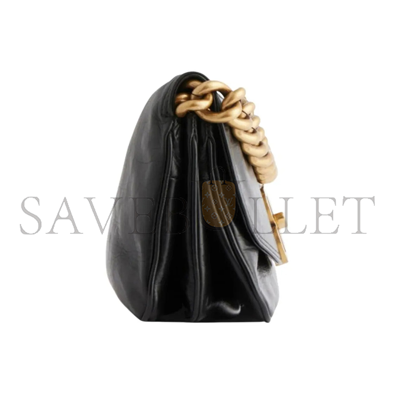 Ba1en*iaga small bb soft in black 7485982aaiz1000 (24*14cm)