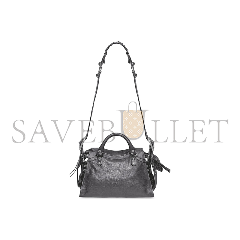 Ba1en*iaga small neo cagole city in grey 700940210b01404 (25.9*17.8*11.4cm)