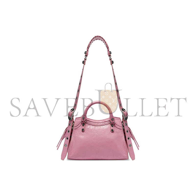 Ba1en*iaga small neo cagole city in cream powder 700940210b06904 (25.9*17.8*11.4cm)