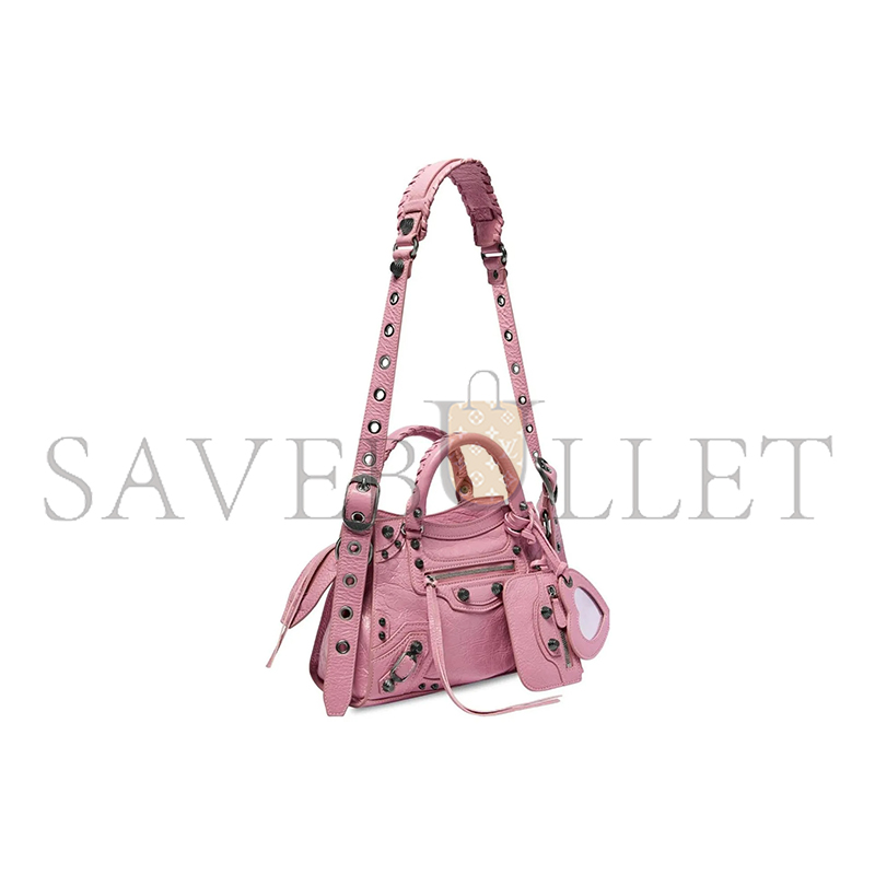 Ba1en*iaga small neo cagole city in cream powder 700940210b06904 (25.9*17.8*11.4cm)