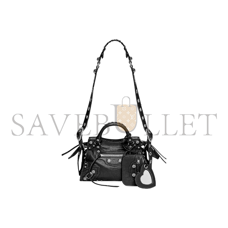 Ba1en*iaga small neo cagole city in black 700940210b01000 (25.9*17.8*11.4cm)