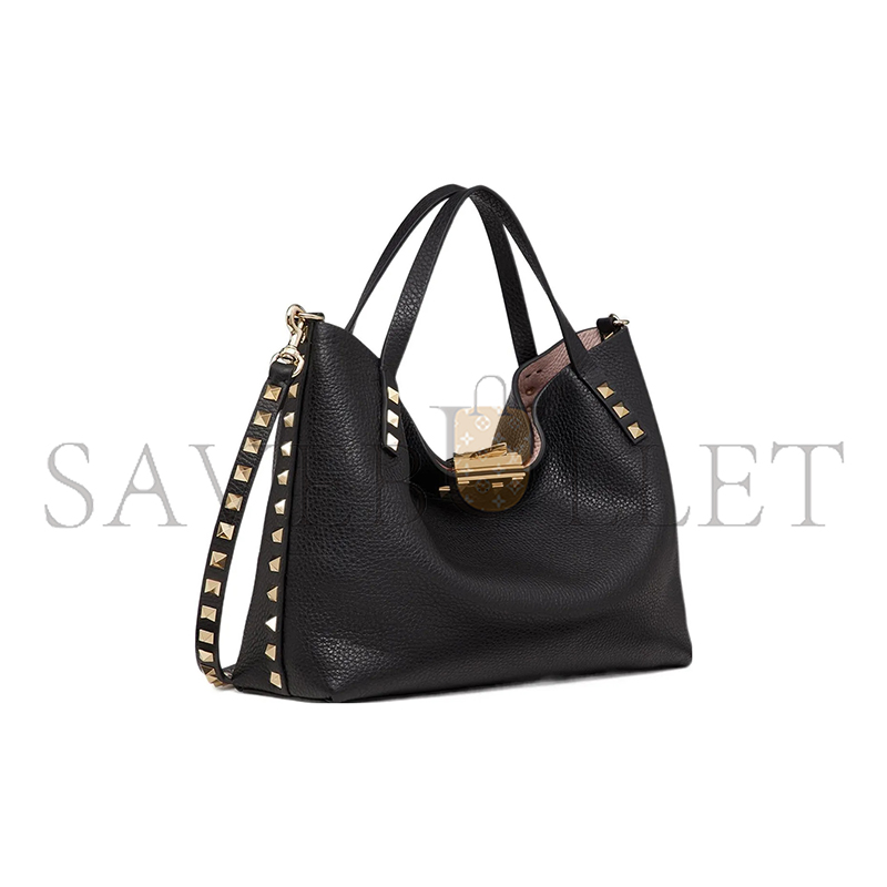 Va1e*ntin0 rockstud calfskin small tote bag xw2b0k11vsn-44a (26*20*8cm)
