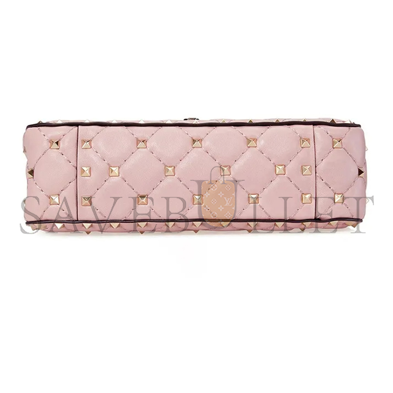 Va1e*ntin0 small nappa rockstud spike bag b0123nap-w34 (20*11.5*5cm)