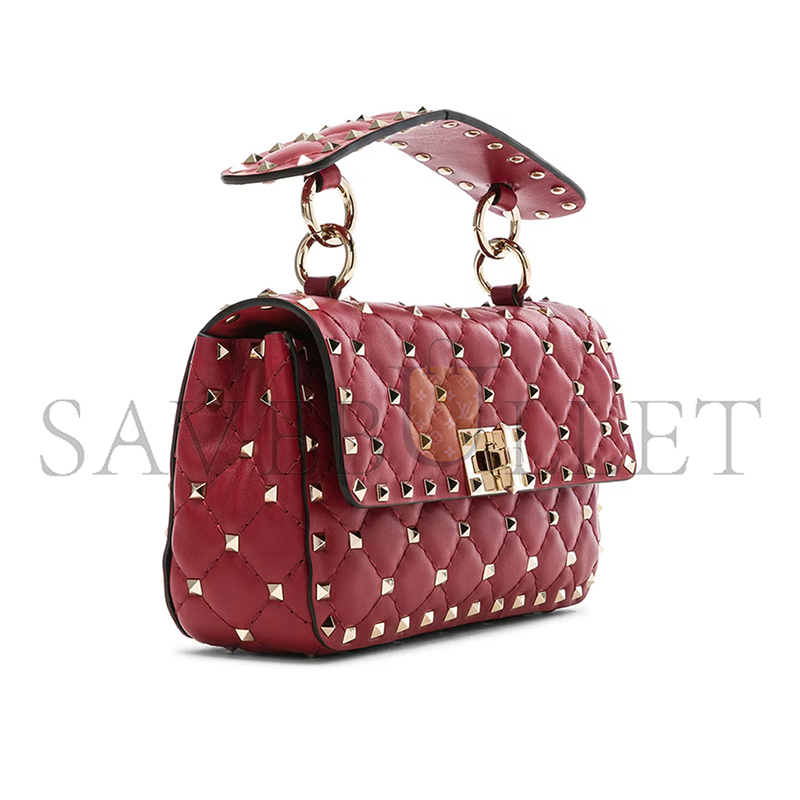 Va1e*ntin0 small nappa rockstud spike bag w2b0123napwu3 (20*11.5*5cm)