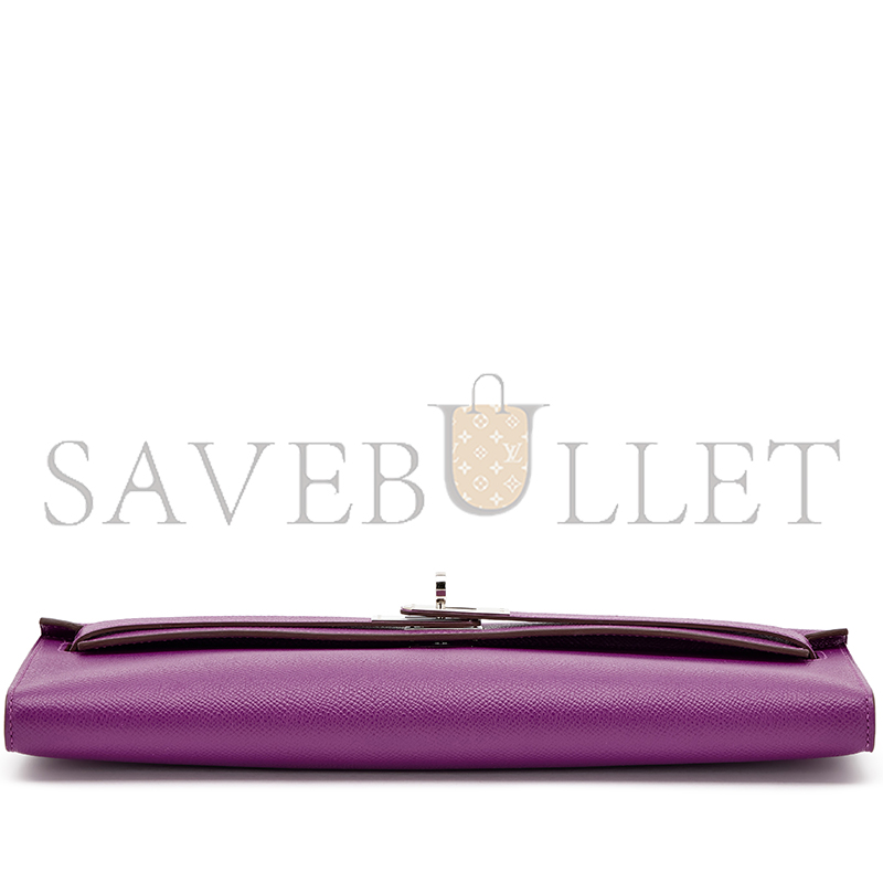 H**me5 master anemone epsom kelly cut palladium hardware 436573 (31*13*2.5cm)
