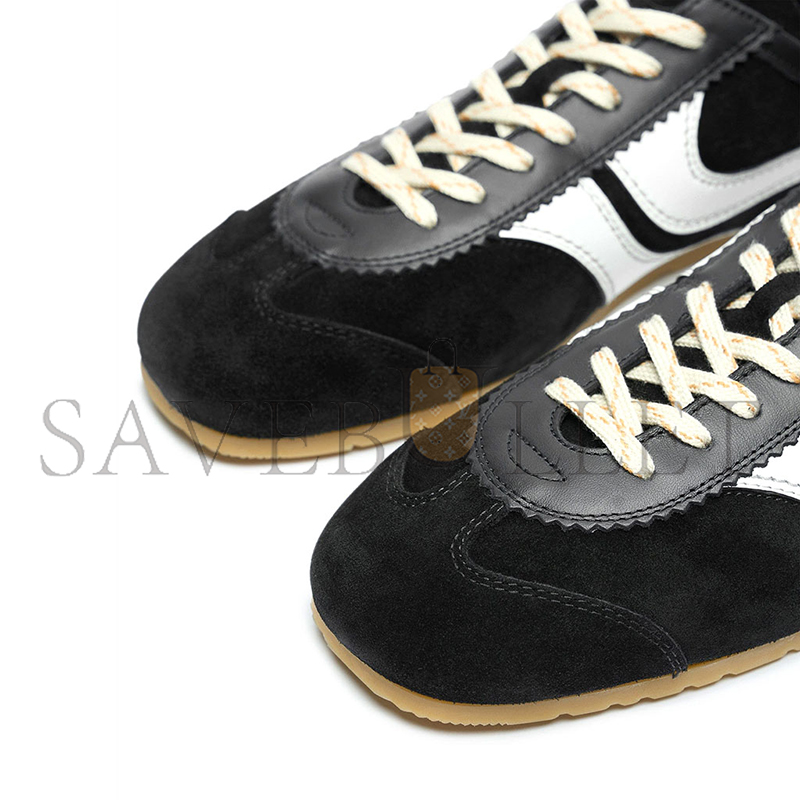 dr1e3 van n0t*n leather M*rathon sneaker in black 251-011701