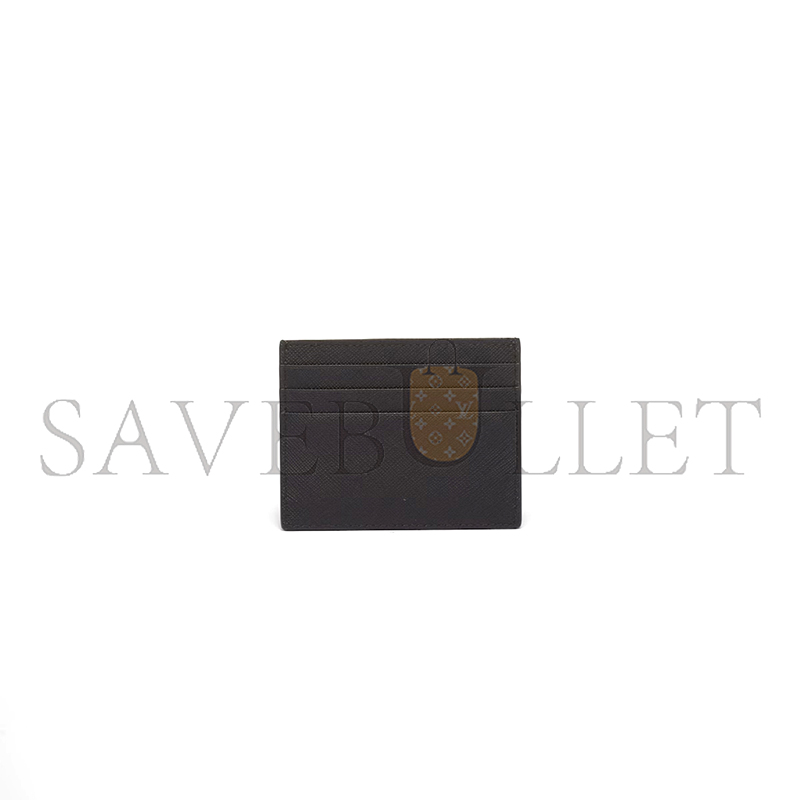 Pra*a saffiano leather card holder 1mc025 (10*8cm)