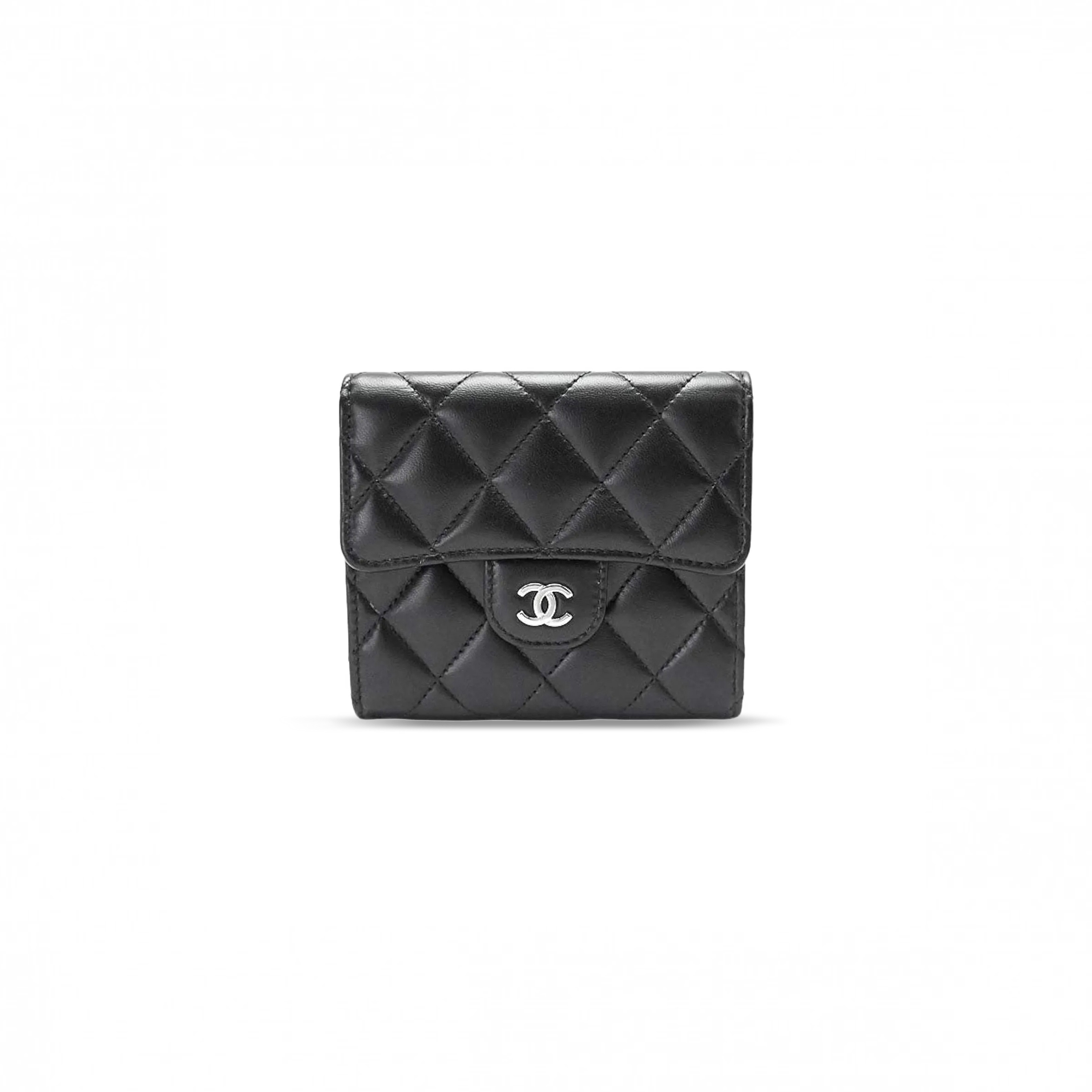 Ch**el master classic flap-top with quilted silver hardware ap0231 (11.5*10.5*3cm)