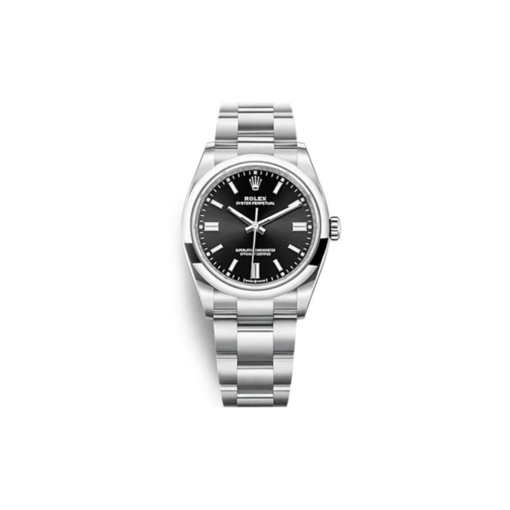 R01ex oyster perpetual with black dial 36mm watch m126000-0002