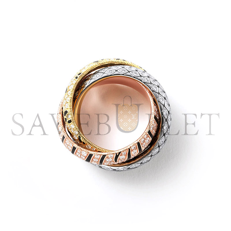 Ca*t1er trinity ring lacquer paved n4814200