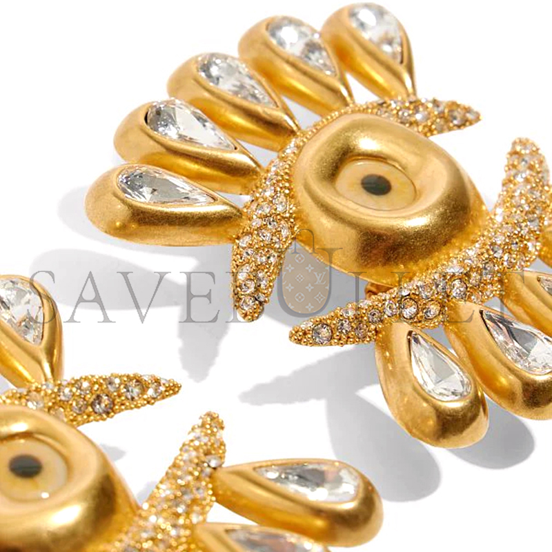 Sch1apare11i rhinestone eyelash earrings pe22bi49s