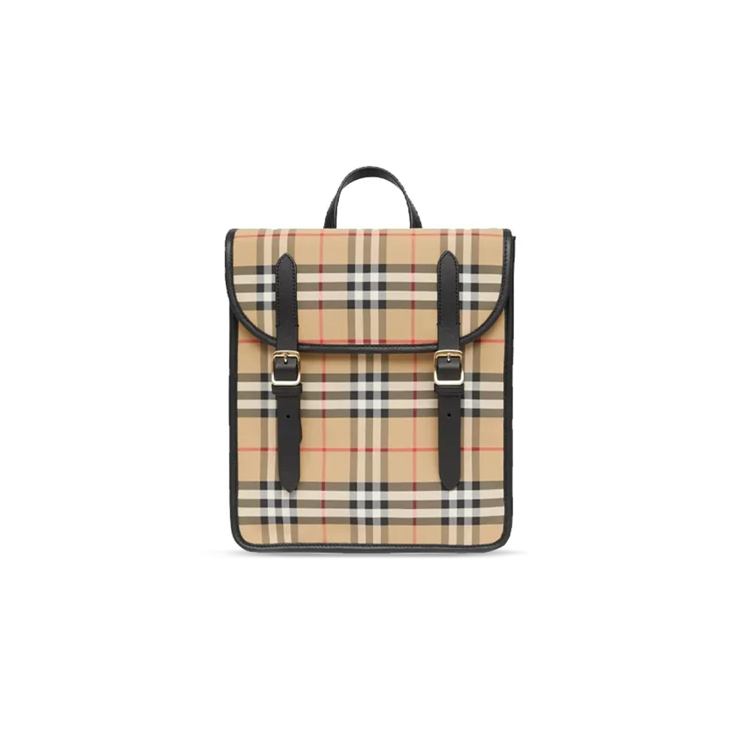 Bv*b*rry plaid nylon backpack 8037127 (29*25*9cm)