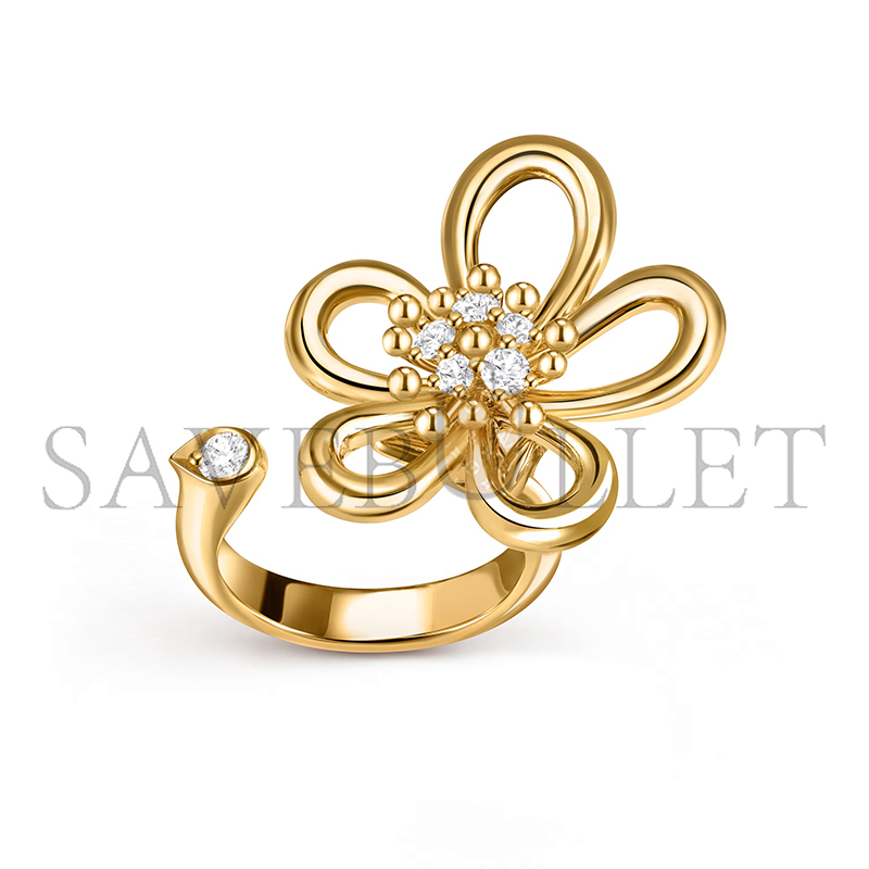 V*n Cl**f arpels flowerlace between the finger ring vcarpme000