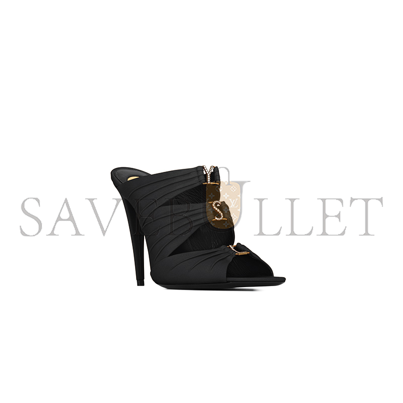 Y51 emilie mules in satin crepe 859545aaf4g1097