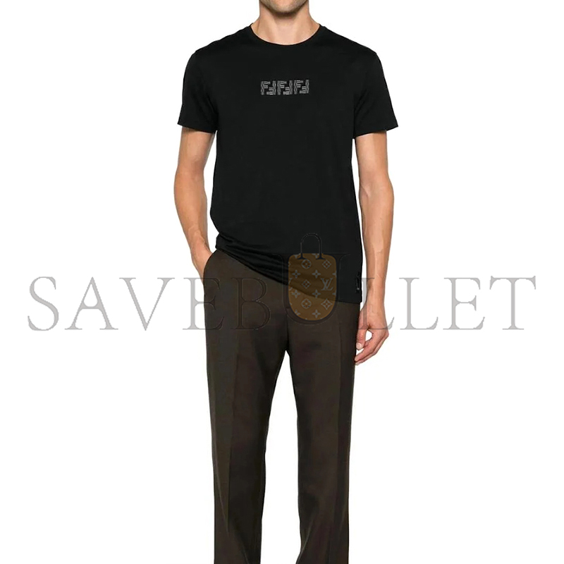 F**di ff labyrinth crew neck t-shirt