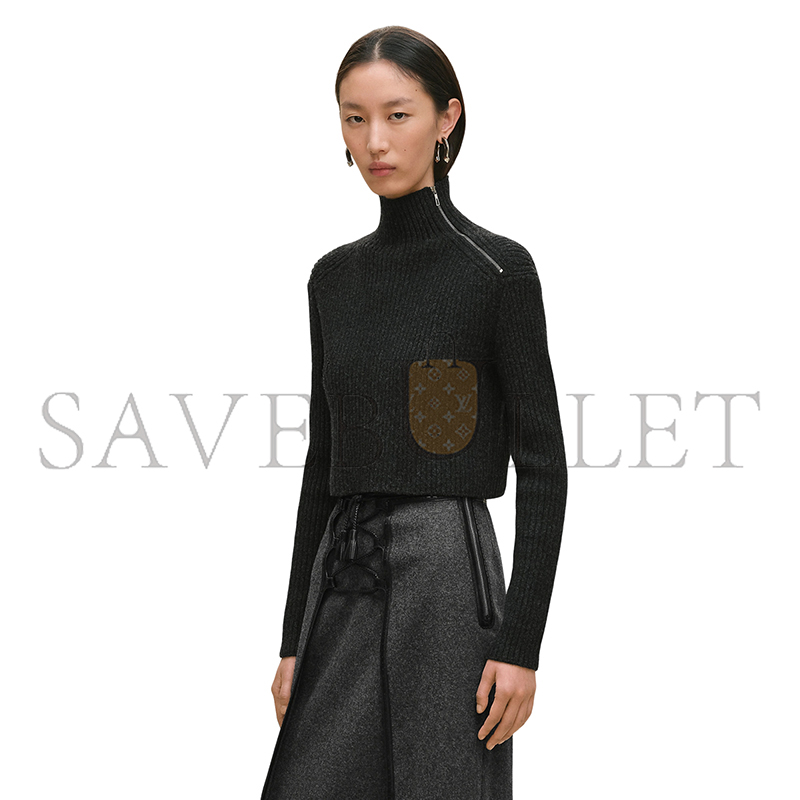 H**me5 long-sleeve cropped sweater h5h2658dafv40