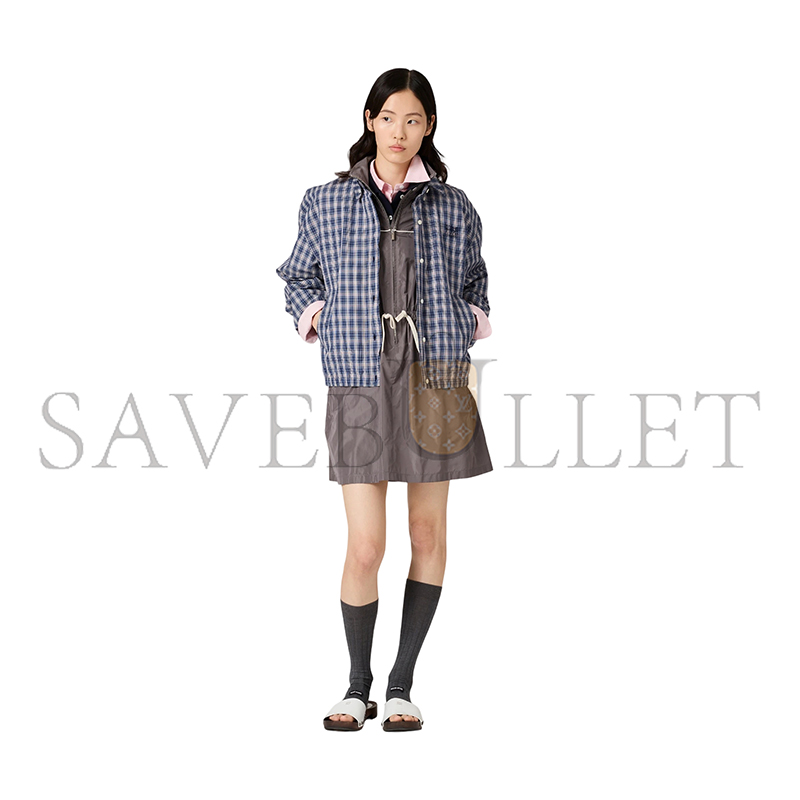 M1v M1v checked fabric blouson jacket ml1263