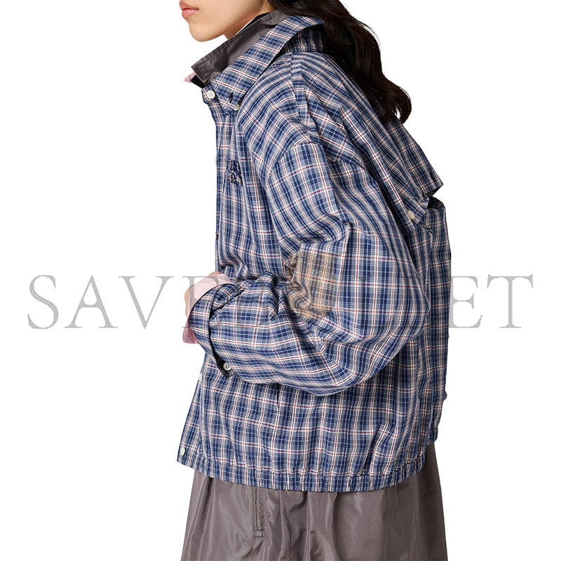 M1v M1v checked fabric blouson jacket ml1263